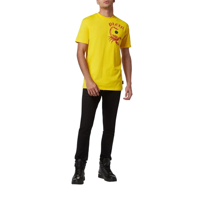 Philipp Plein T-Shirt T-Shirt Scorpion gelb(Image 2)