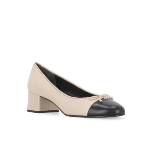 Tory Burch Cap-Toe Heeled Shoes Neutrals Pump