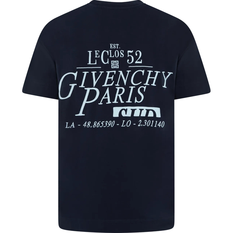 Givenchy T-Shirt Heren Givenchy T-Shirt Blauw blau (Image 2)