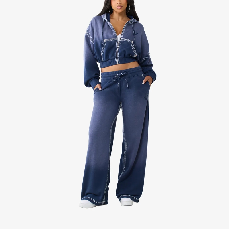 True Religion Jogginghose Sweatpant- Jogginghose- Niedrigen Bund- Gerade blau(Image 2)