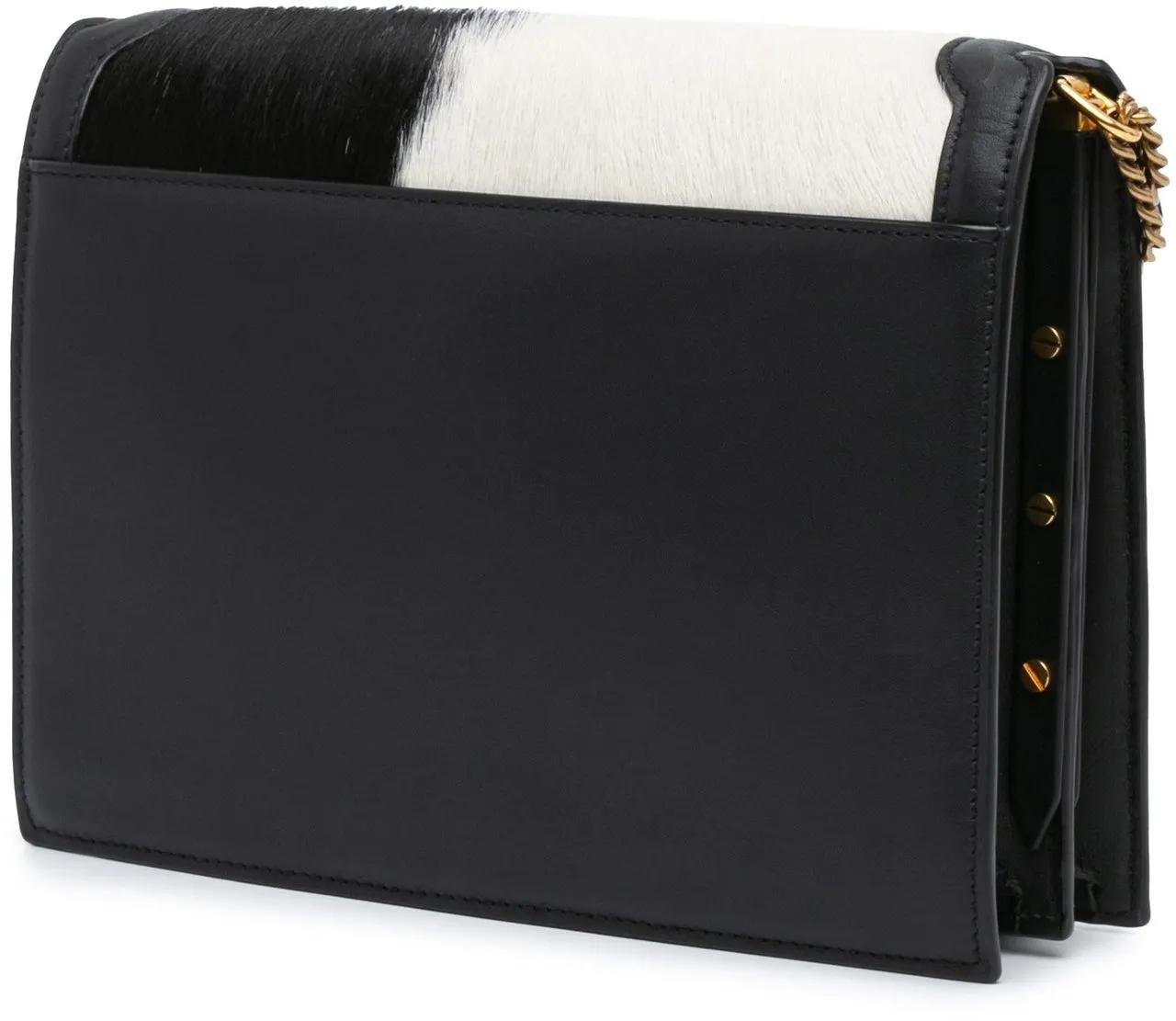Saint Laurent Hobo bags 2020 Calf Hair Cassandra Crossbody in zwart