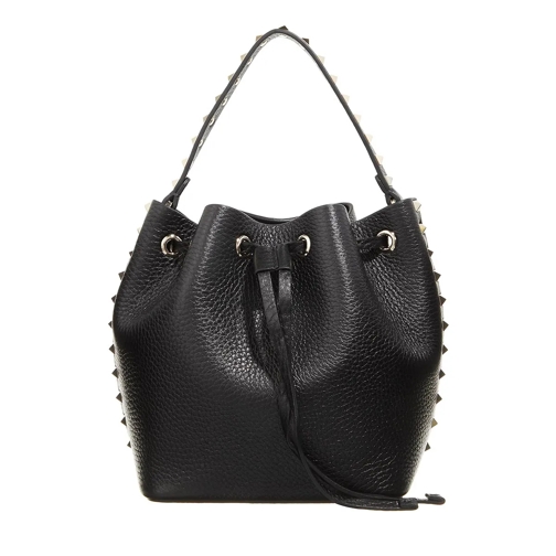 Valentino Garavani Rockstud Bucket Bag Nero Buideltas