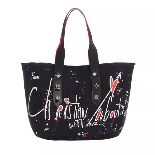 Christian Louboutin Frangibus Medium Tote Bag Navy White/Black/Silver Sporta