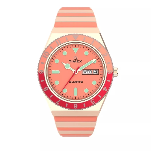 Timex Q Dolce Vita Watch Rose Gold-Tone Pink Quarz-Uhr