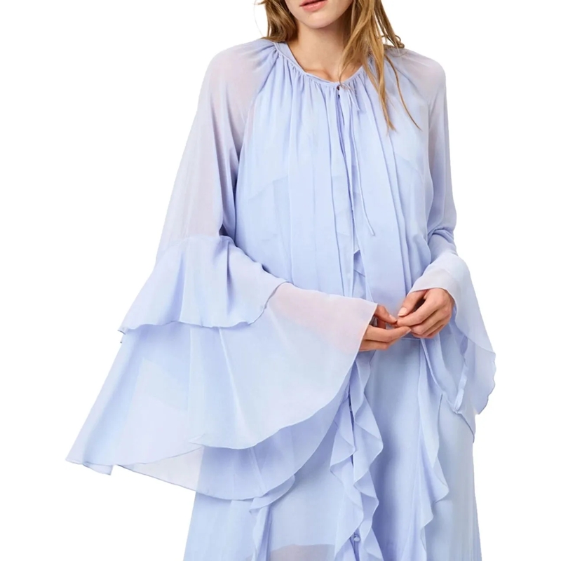 DANTE6 Bluse Dante 6 Baltimore Volant Romantic Blouse Blouses L blau(Image 2)