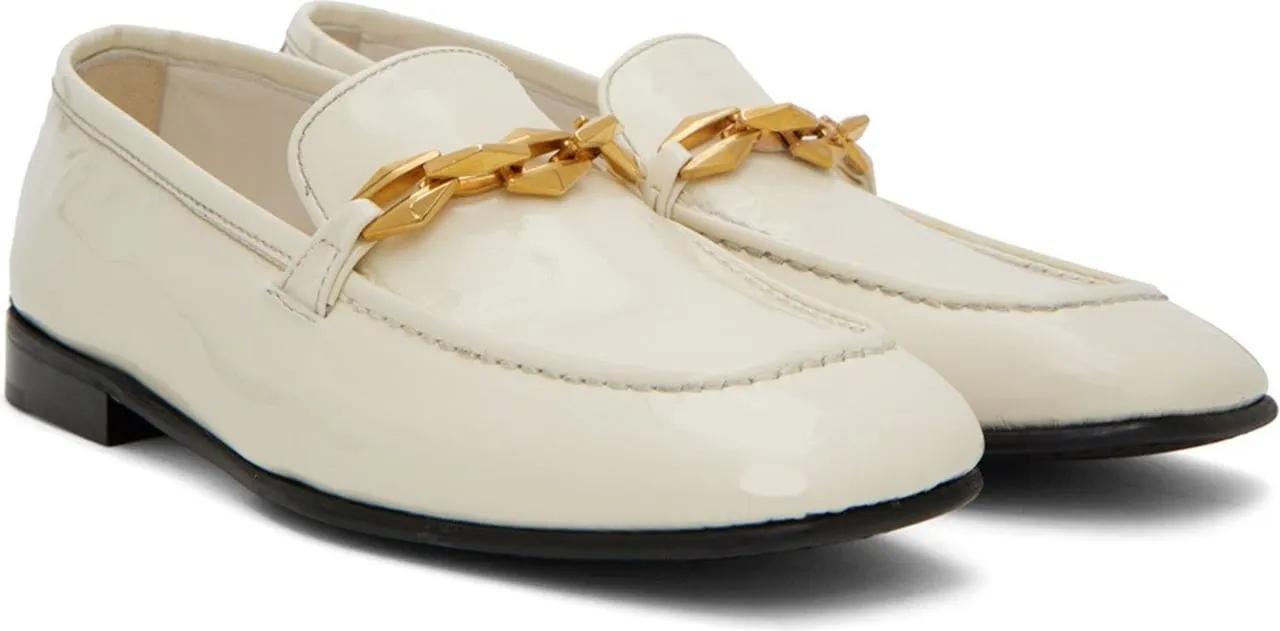 Thumbnail - Jimmy Choo Loafer - Jimmy Choo Diamond Tilda Loafers - Gr. 35 (EU) - in Weiß - für Damen