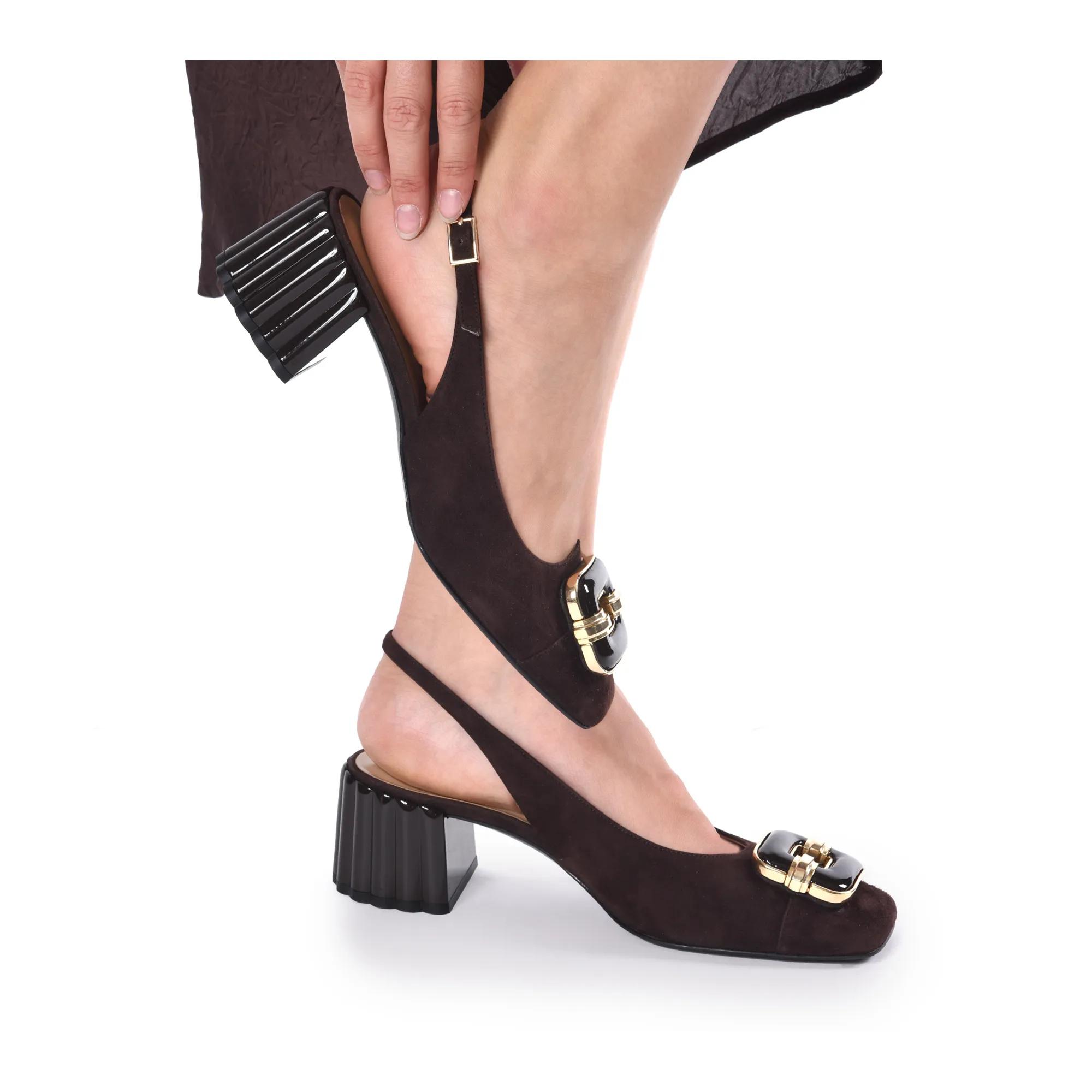 Thumbnail - Baldinini Hohe Schuhe - SLINGBACK BALDININI - Gr. 39,5 (EU) - in Braun - für Damen