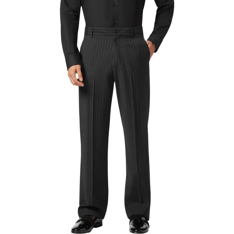 Philipp Plein Hose Weite Hosenbeine grau(Image 3)