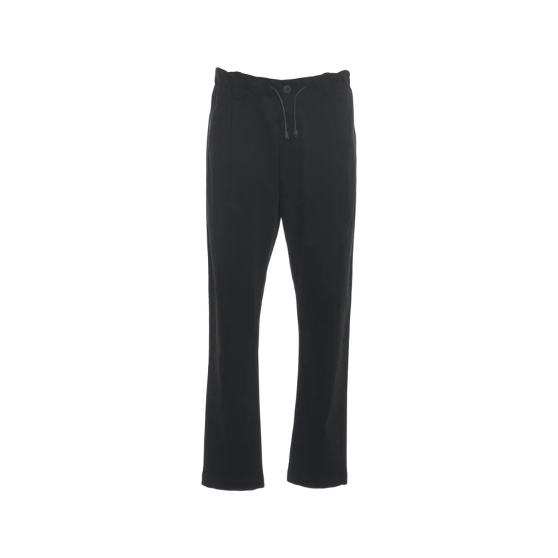 Transit Pantalon de costume Relaxed Fit Trousers With Adjustable Drawstring An Black