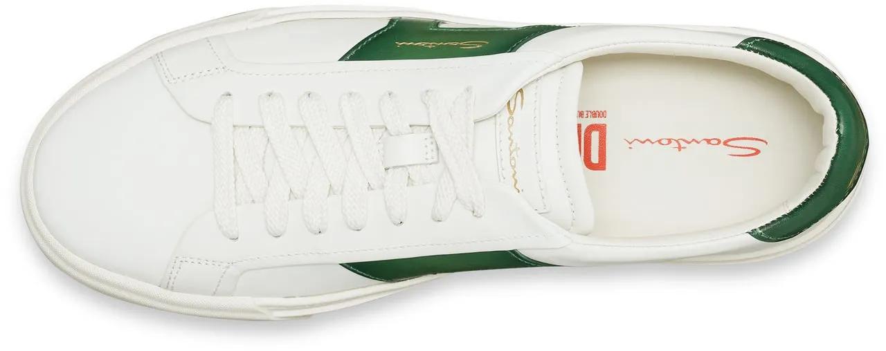 Thumbnail - Santoni Low-Top Sneaker - Men?s leather double buckle sneaker - Gr. UK_9 - in Weiß - für Damen
