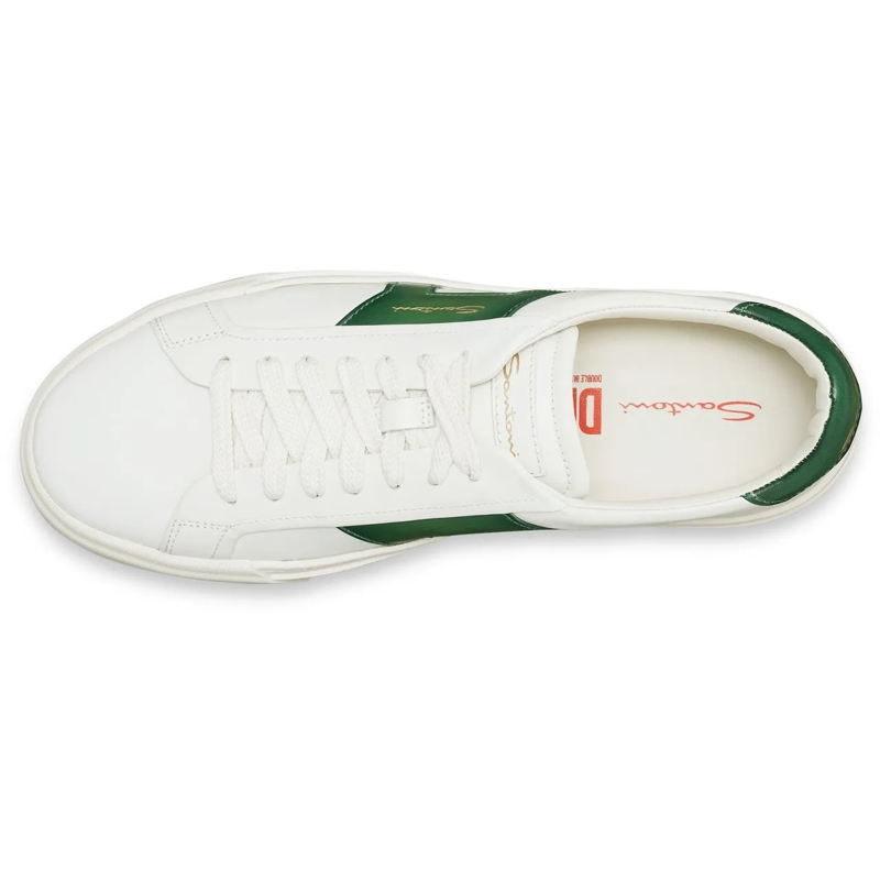 Santoni Schnürschuhe Sneakers aus Leder Grün(Image 8)