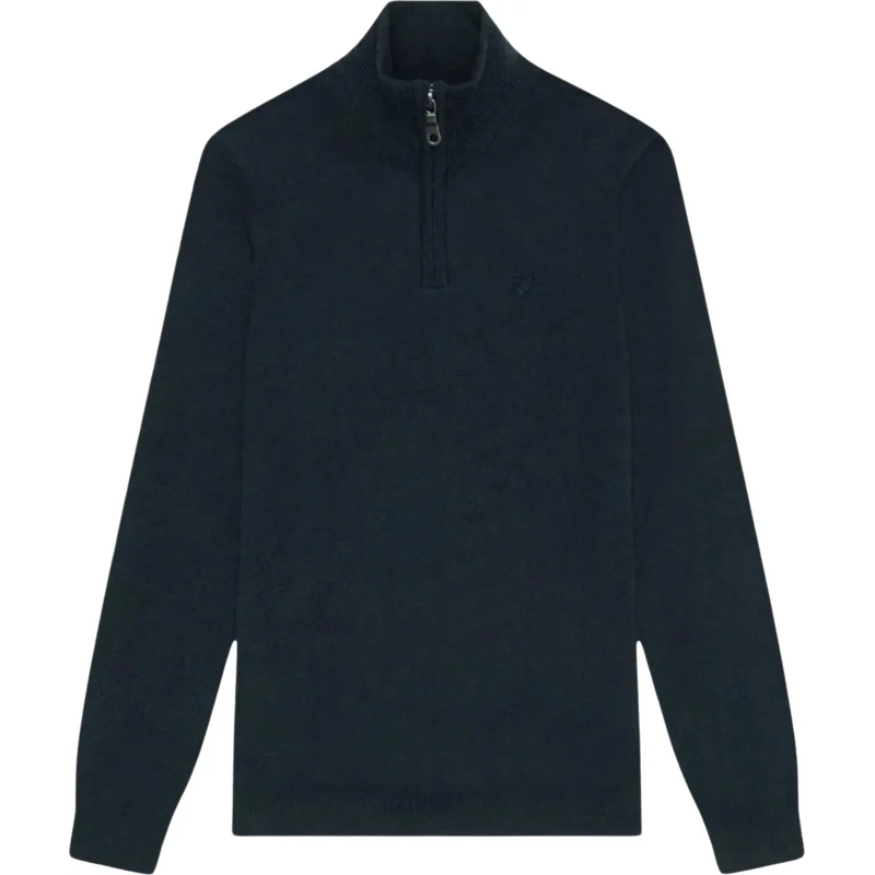 LYLE & SCOTT  Lyle & Scott Tonal Eagle Merino Quarter Zip Ju blau(Image 3)
