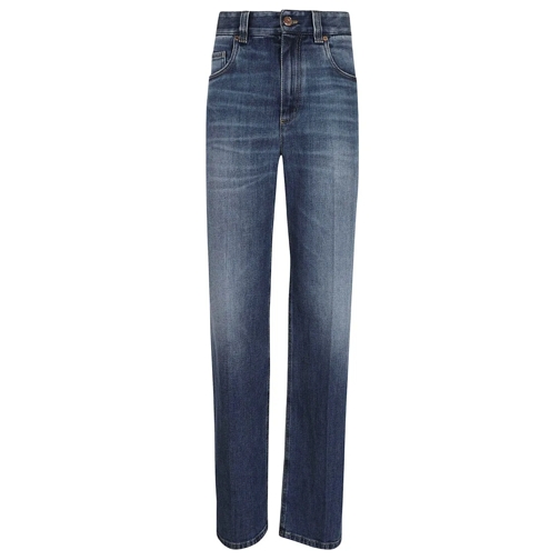 Brunello Cucinelli Jeans Comfort Cotton Denim Jeans With Loose Fit Blue