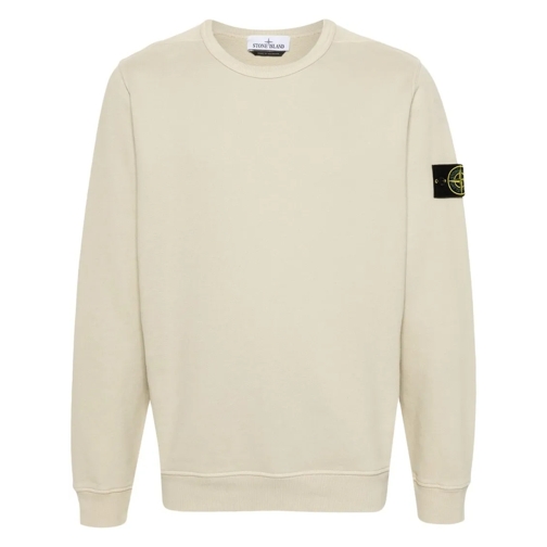 Stone Island Beige Compass-Badge Sweater Neutrals Pullover