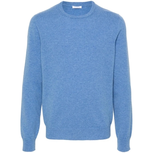 Malo Pull Cashmere Crew Neck Sweater Blue