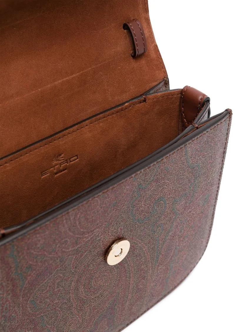 ETRO Hobo bags Paisley-Patterned Brown Crossbody Bag in bruin