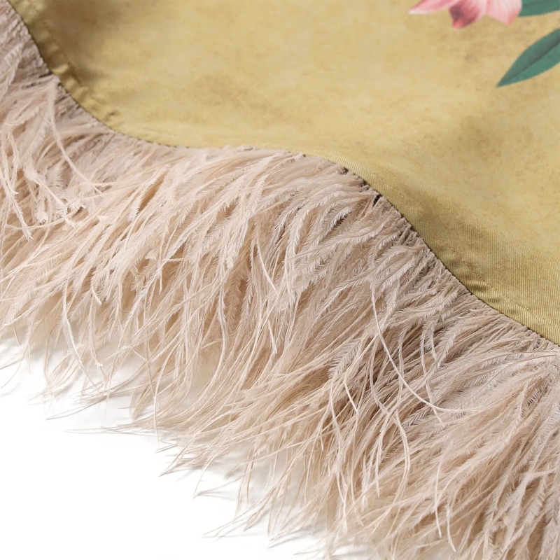LaDoubleJ Maxikleid Maxikleid Swing aus Seide mehrfarbig(Image 4)