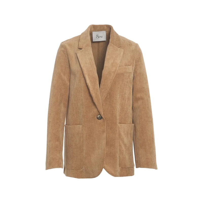 8Pm Blazer 'Zuleika' Corduroy Blazer Neutrals