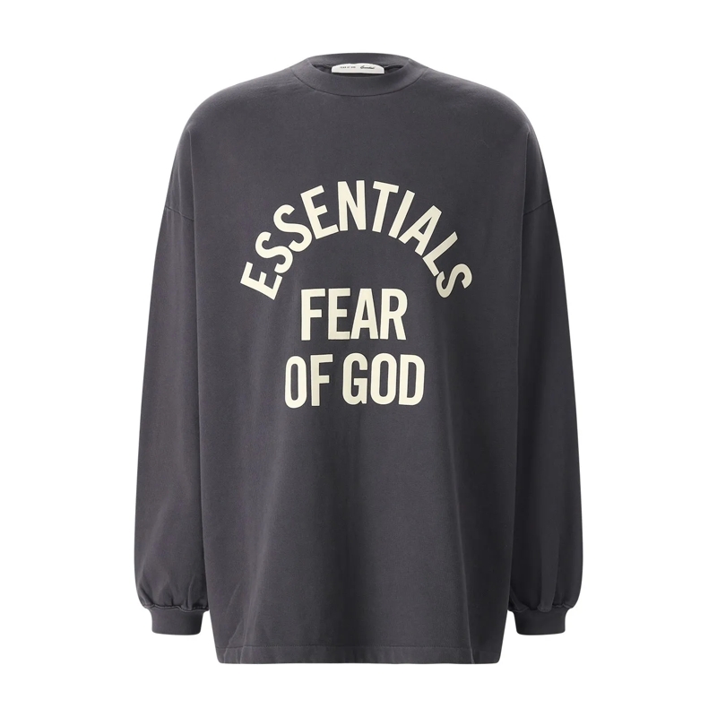 FEAR OF GOD T-Shirt Oversized Langarmshirt grau