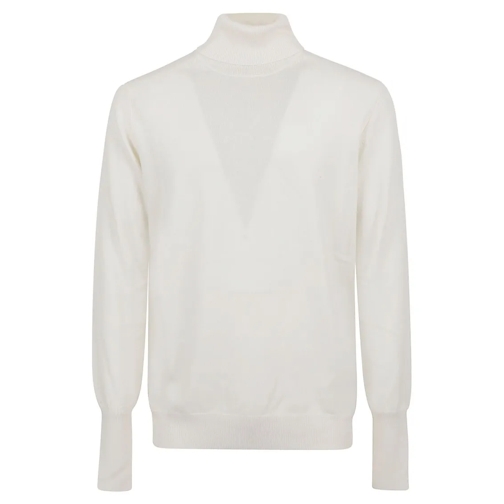 Ballantyne Pull Cashmere Turtleneck White