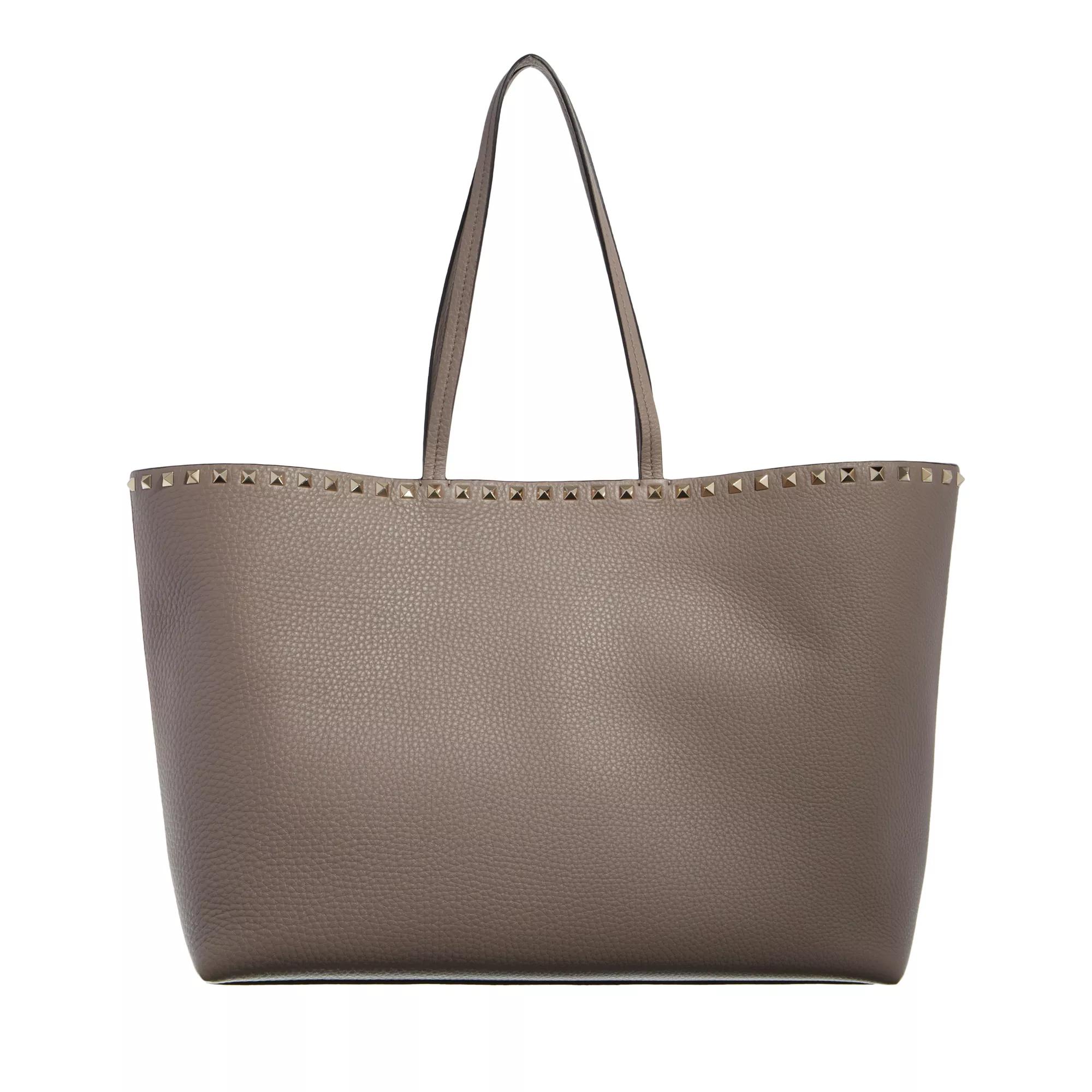 Valentino Garavani Shopper - Tote Bag Rockstud - Gr. unisize - in Taupe - für Damen