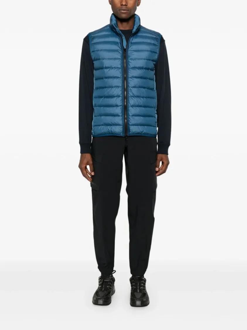 Stone Island - Loom Chambers Gilet - Größe XL - blau