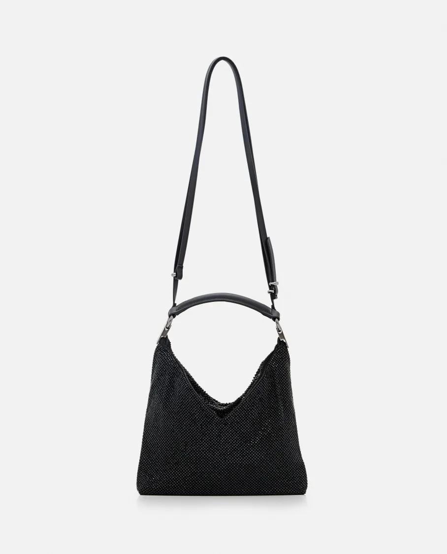 Benedetta Bruzziches Hobo bags Bella Ciao Rhinestone Shoulder Bag in zwart