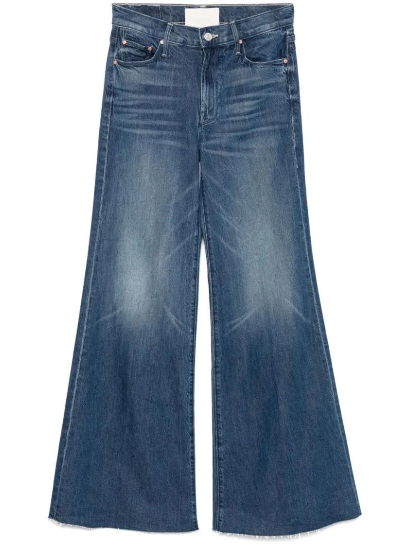Thumbnail - Mother - Wide-Leg Indigo Blue Jeans - Größe 31 - blau