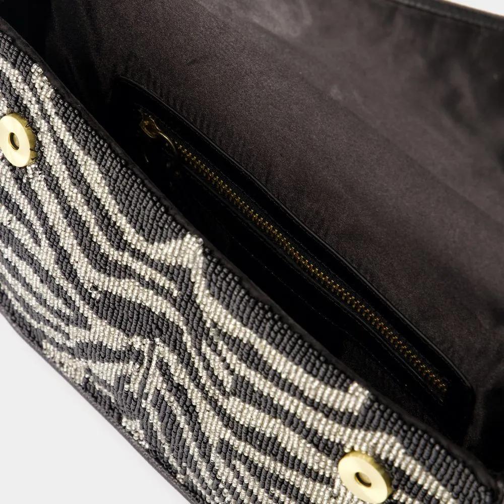 Thumbnail - Staud Hobo Bags - Tommy Beaded Shoulder Bag - Synthetic Leather - Bl - Gr. unisize - in Schwarz - für Damen