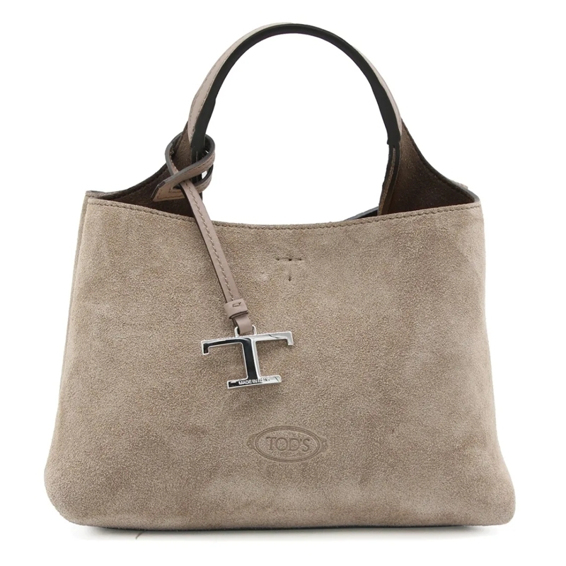 Tod's Sac à bandoulière Mocha Suede Tote Neutrals
