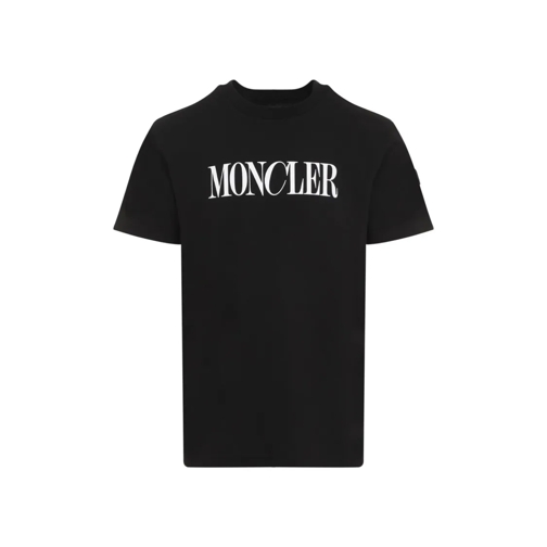 Moncler Black Short-Sleeved T-Shirt Black T-shirts