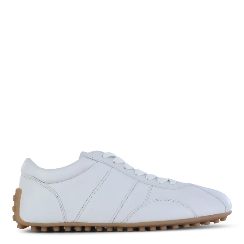 Tod's Lage-top sneaker White Leather Sneakers With Lace-Up Closure White