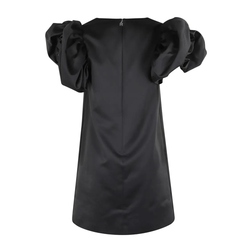 Rotate Mini robes Satin A Line Mini Dress Black (Image 2)