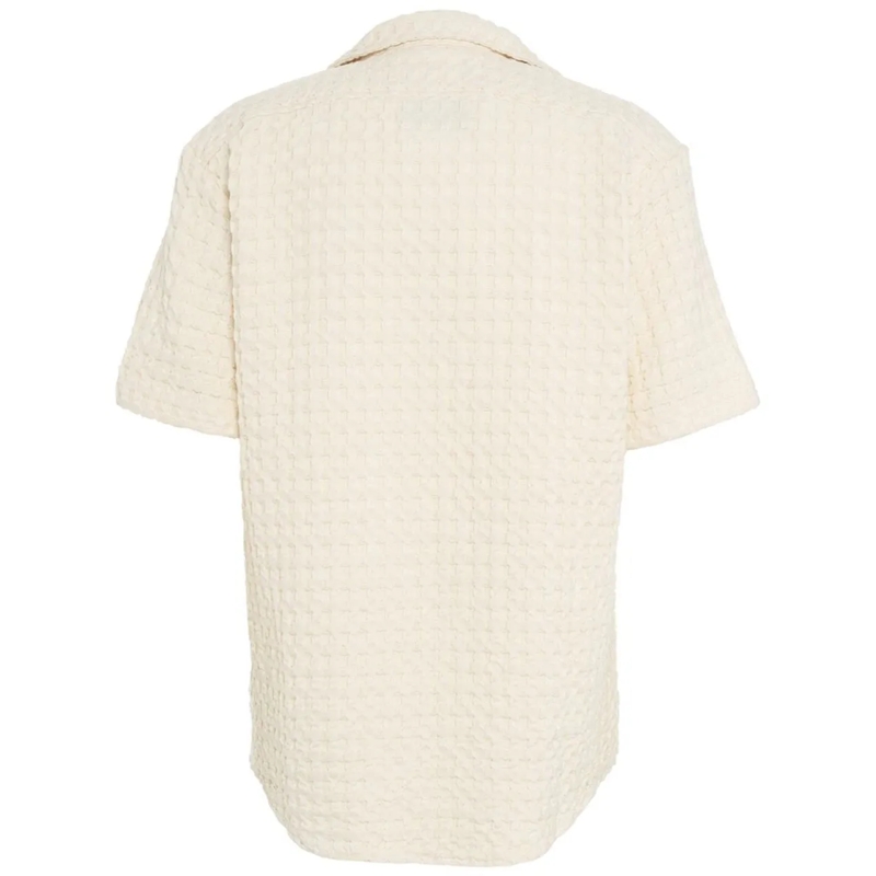 OAS Haut décontracté Waffle shirt ' Ecru Cuba' weiß(Image 3)