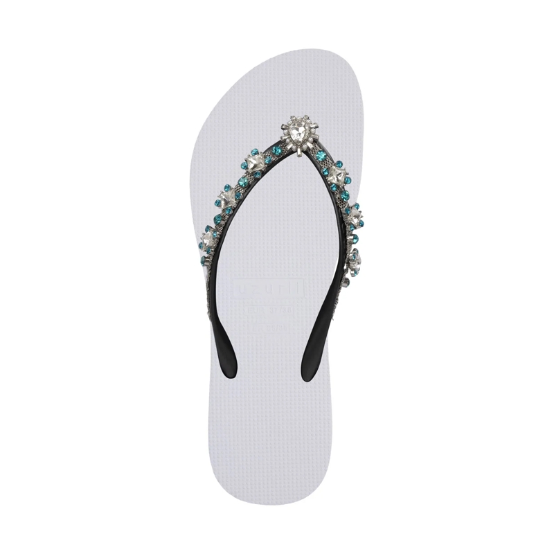 UZURII Flip Flops Zehentrenner Dolce Chrystal weiss(Image 3)