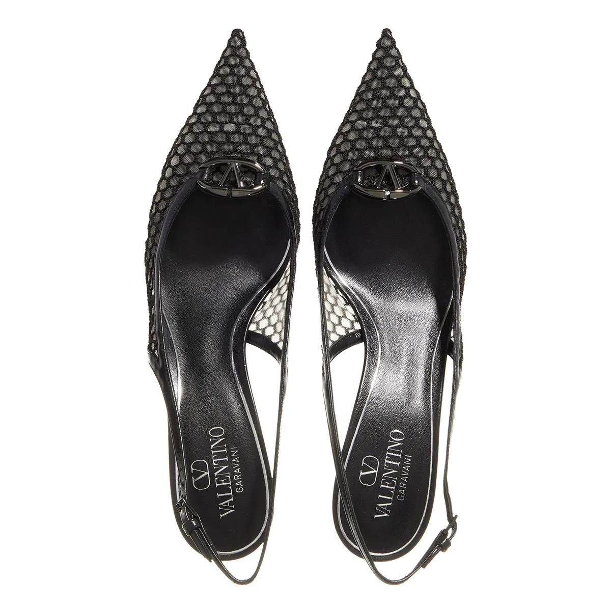 Thumbnail - Valentino Garavani Sandalen - Sling Back VLogo Moon - Gr. 37 (EU) - in Schwarz - für Damen