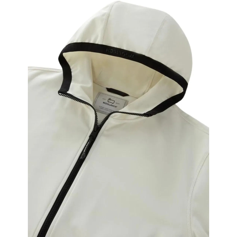 Woolrich Daunenjacke Soft Shell Full Zip Hoodie weiß(Image 7)