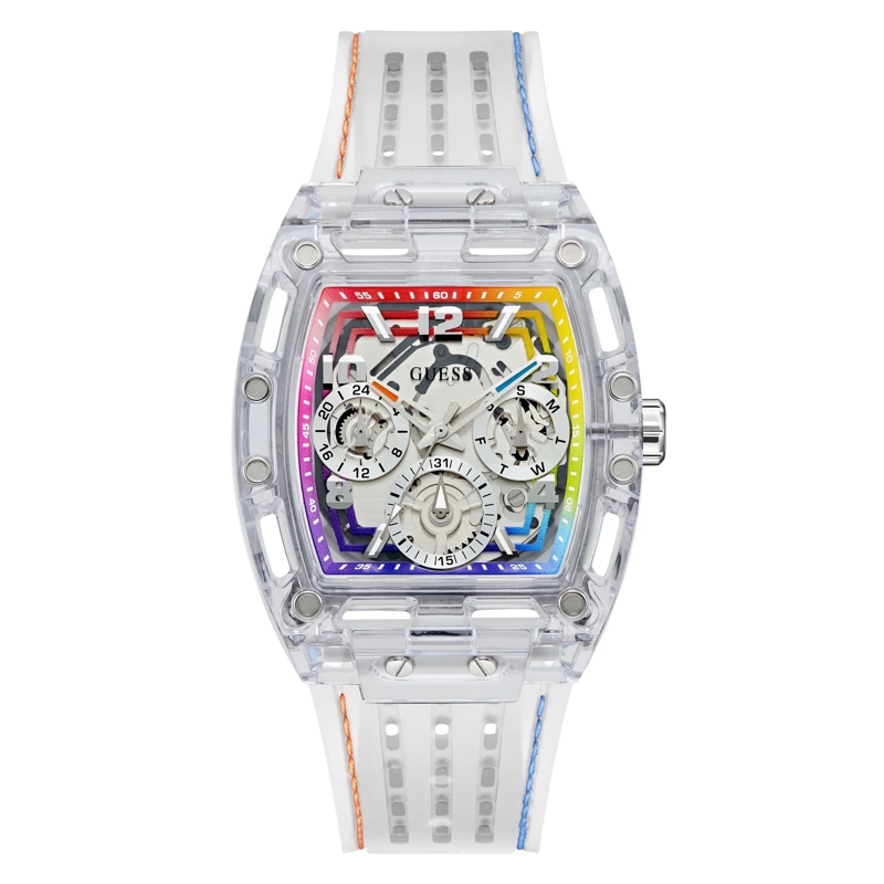 Guess Quarzuhr Quarz-Analoguhr Phoenix weiss