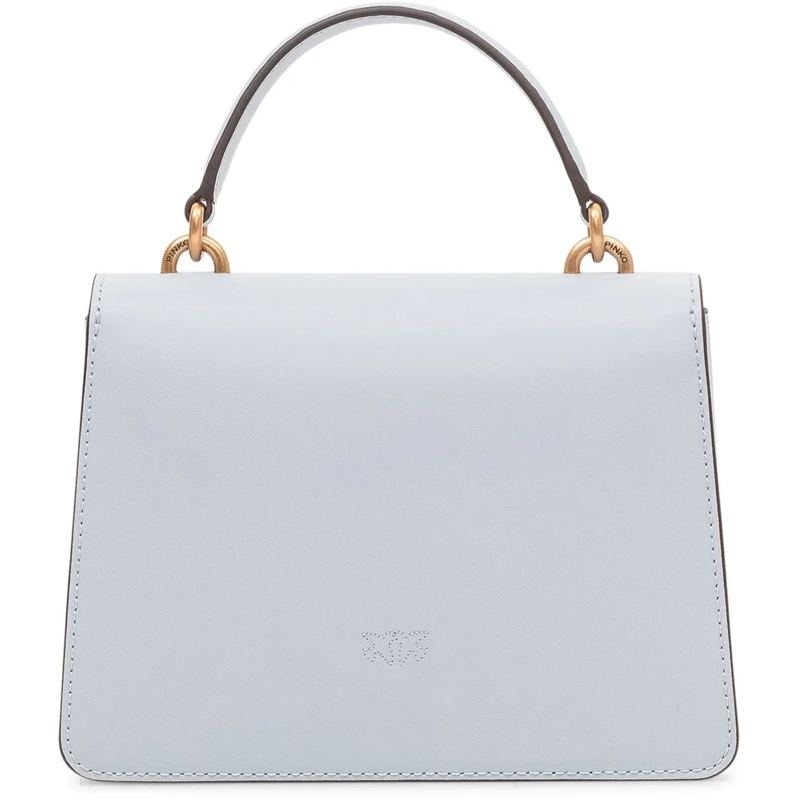 Pinko Tote Borsa Love One Top Handle con Patta e Manico hellblau(Image 4)