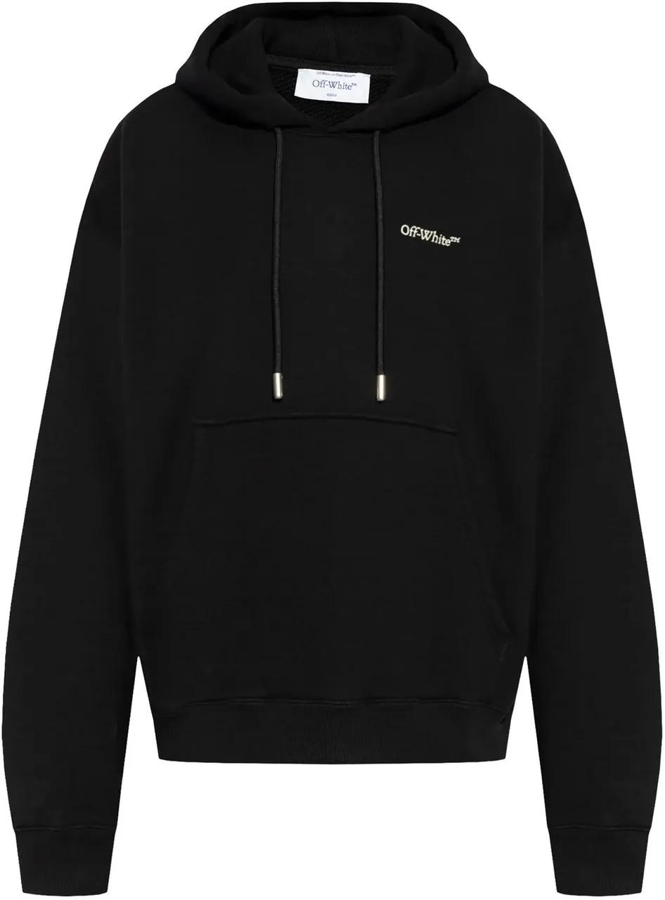 Off-White - Off-White Logo Hooded Sweatshirt - Größe S - schwarz