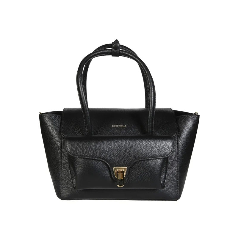 Coccinelle Schultertasche Double Beat M Shoulder Bag Black