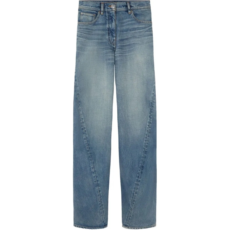Versace Jeans Faded Blue Denim Trousers Blue