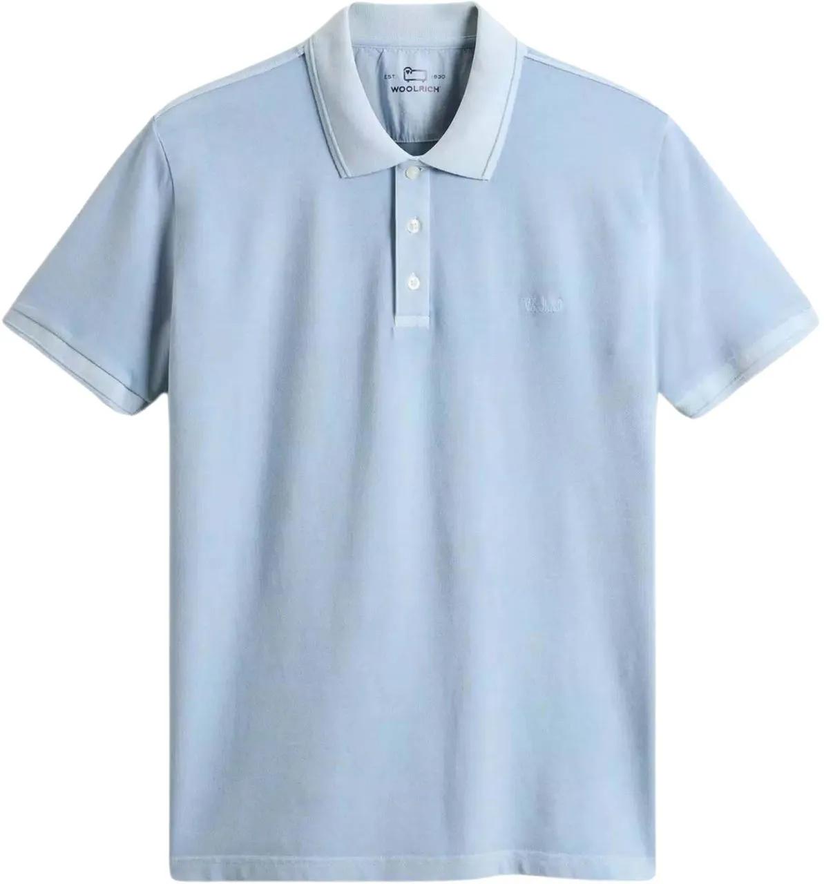 Thumbnail - Woolrich - Woolrich Mackinack Polo Polos Lichtblauw Cfwopo006 - Größe XL - blue
