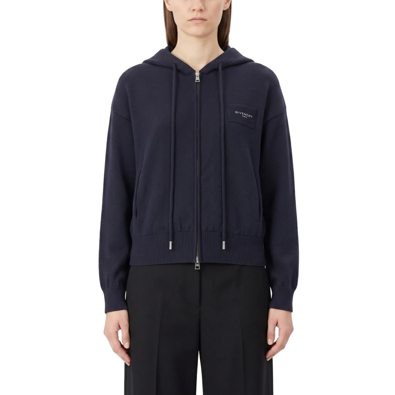 Givenchy Pullover Strickjacke aus Woll-Mix dunkelblau(Image 2)
