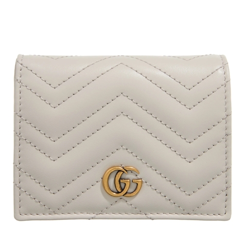 Gucci Portemonnaie mit Überschlag GG Marmont Card Wallet Matelassé Leather Sphinx