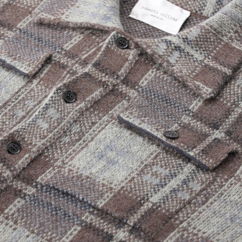 Roberto Collina Pullover Strickjacke aus Woll-Mix grün(Image 3)