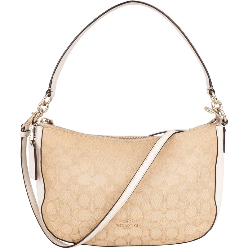 Coach Tote Coach Jacquard Monogram Handbag beige
