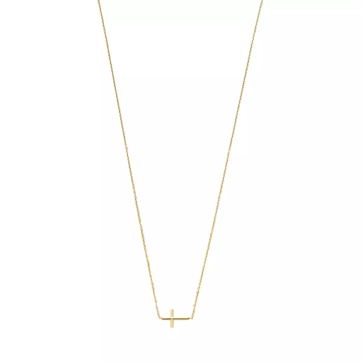 BELORO Halskette - Della Spiga Donatella 9 karat necklace with cross - Gr. unisize - in Gold - für Damen