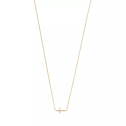 BELORO Della Spiga Donatella 9 karat necklace with cross Gold Kort halsband