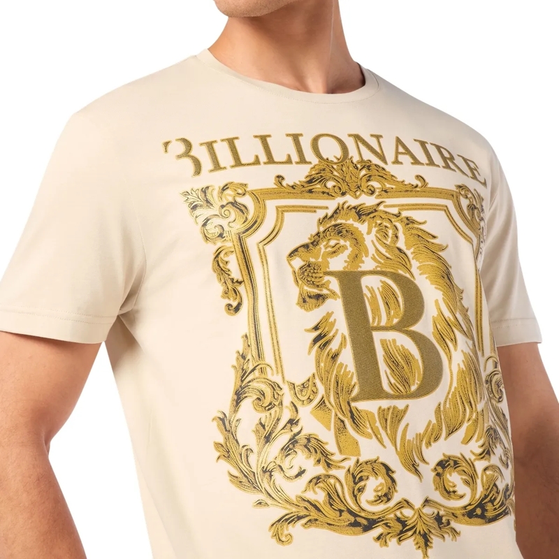 BILLIONAIRE T-Shirt T-Shirt Rundhalsausschnitt Ss Lion beige(Image 4)